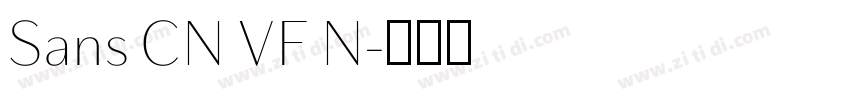 Sans CN VF N字体转换 Sans CN VF N字体转换